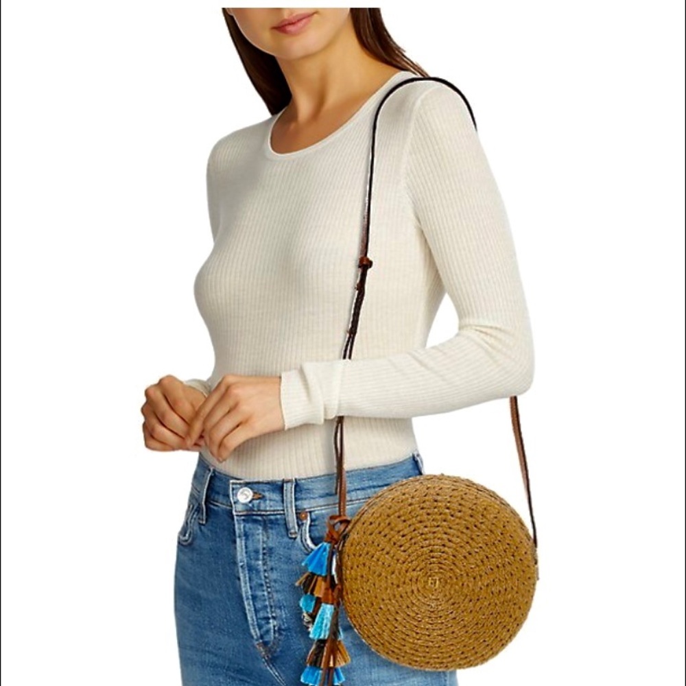 Eric Javits Bali Crossbody Straw Bag